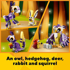 LEGO Creator 3in1 Fantasy Forest Creatures Building Kit for Ages 7+
