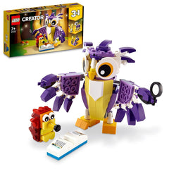 LEGO Creator 3in1 Fantasy Forest Creatures Building Kit for Ages 7+