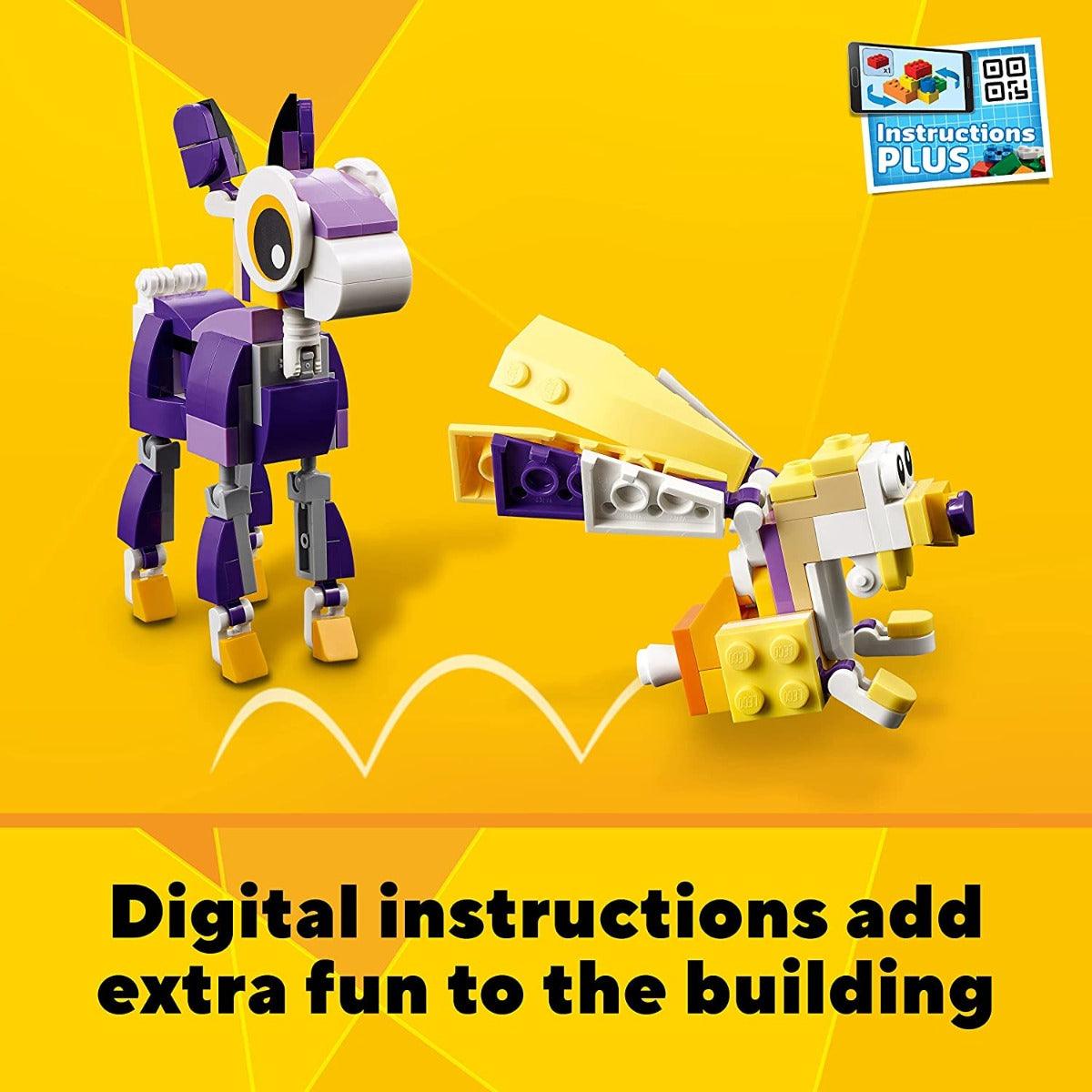 LEGO Creator 3in1 Fantasy Forest Creatures Building Kit for Ages 7+