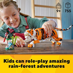 LEGO Creator 3in1 Majestic Tiger Building Kit for Ages 9+