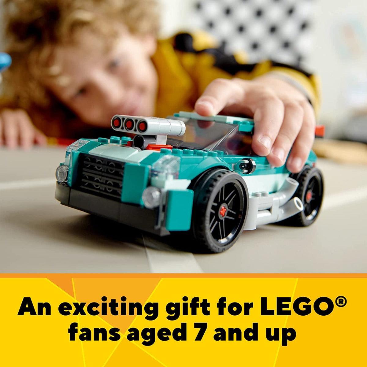 LEGO Creator 3in1 Street Racer Building Kit for Ages 7+