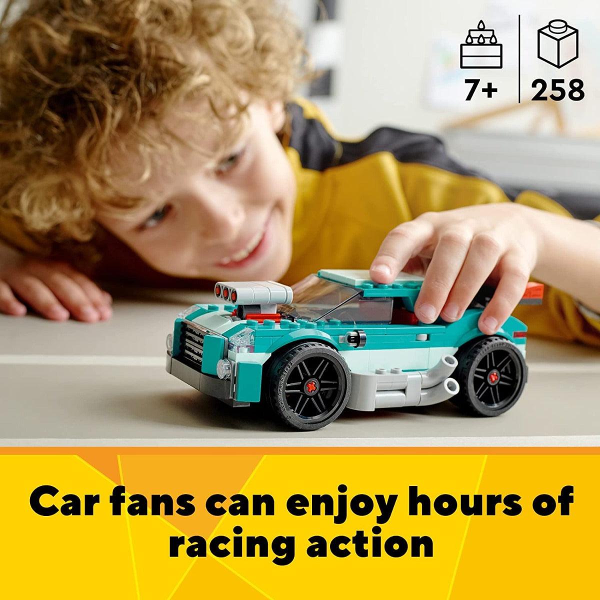 LEGO Creator 3in1 Street Racer Building Kit for Ages 7+