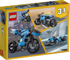 LEGO Creator 3In1 Superbike Toy Motorcycle Building Kit for Ages 8+