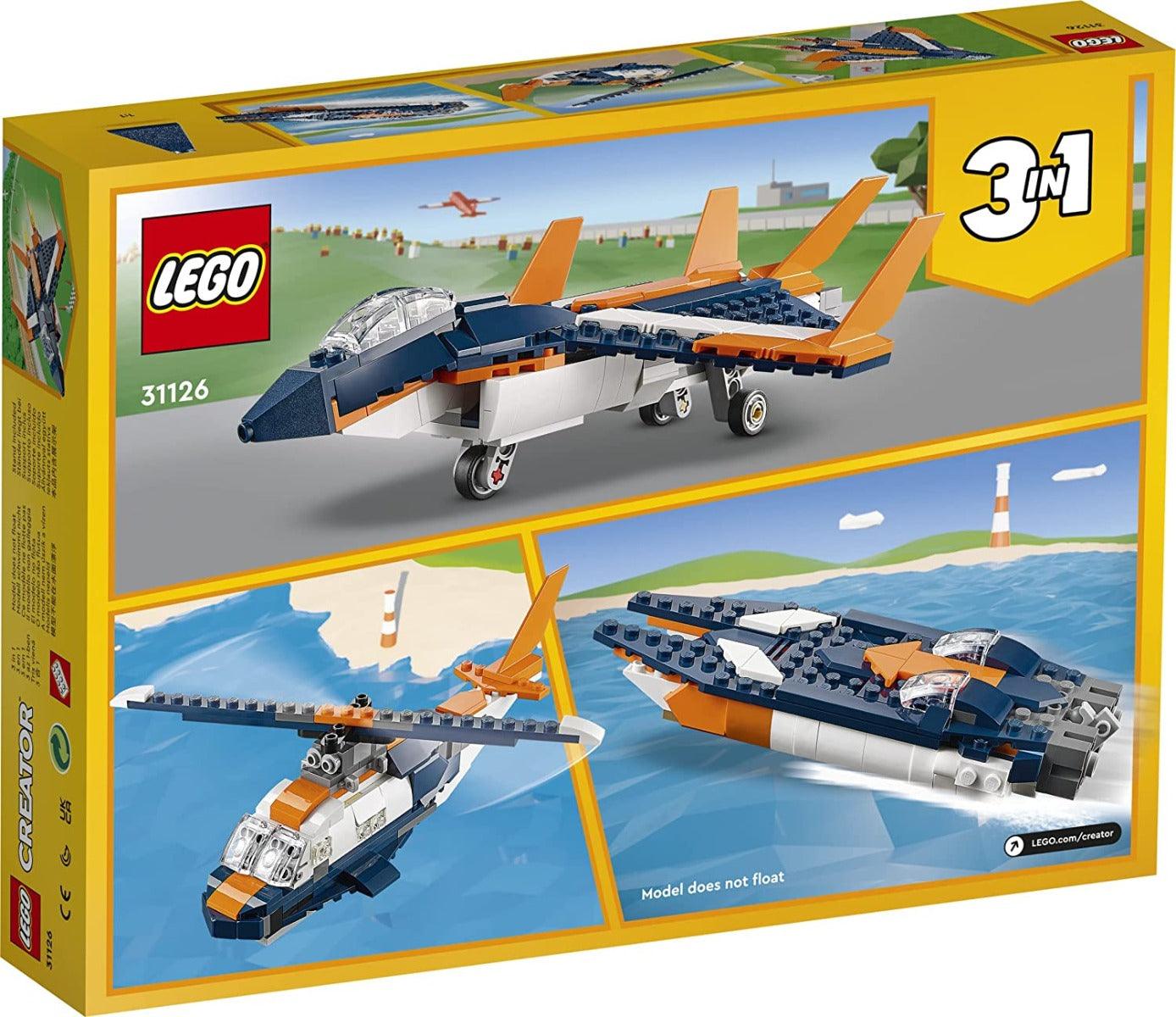 Buy LEGO Creator 3in1 Supersonic Jet Building Kit for Ages 7