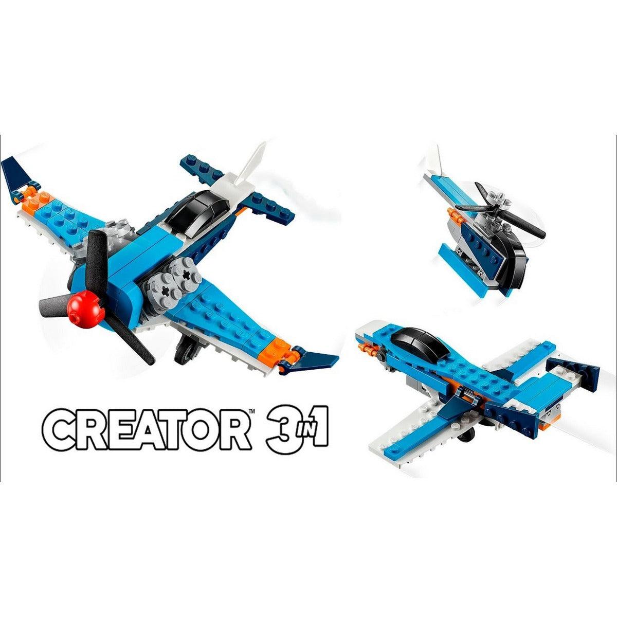 LEGO Creator Propeller Plane For Ages 5+