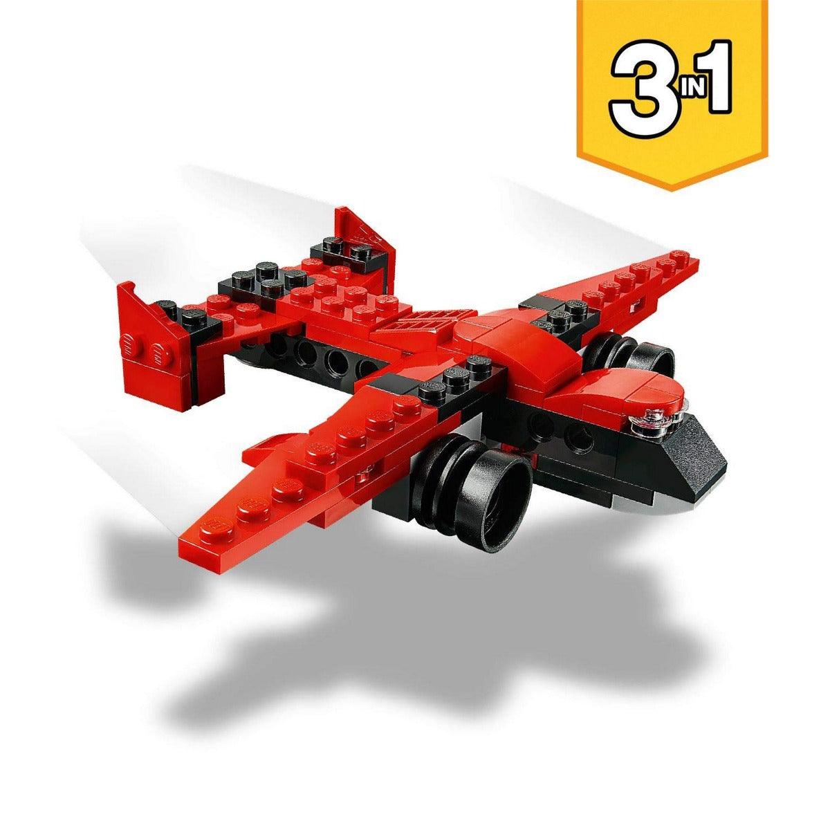 LEGO Creator 3in1 Sports Car - Hot Rod - Plane Building Kit for Ages 6+