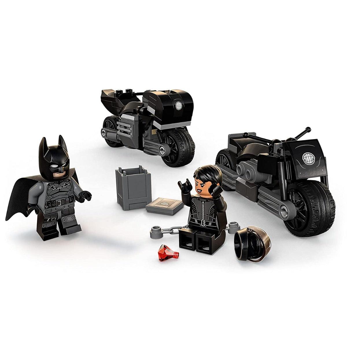 LEGO DC Batman - Batman & Selina Kyle Motorcycle Pursuit Building Kit for Ages 6+