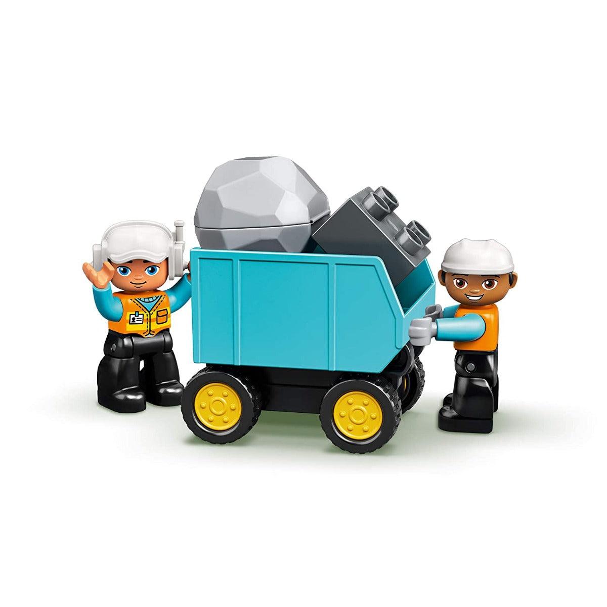 LEGO Duplo Truck & Tracked Excavator Building Kit