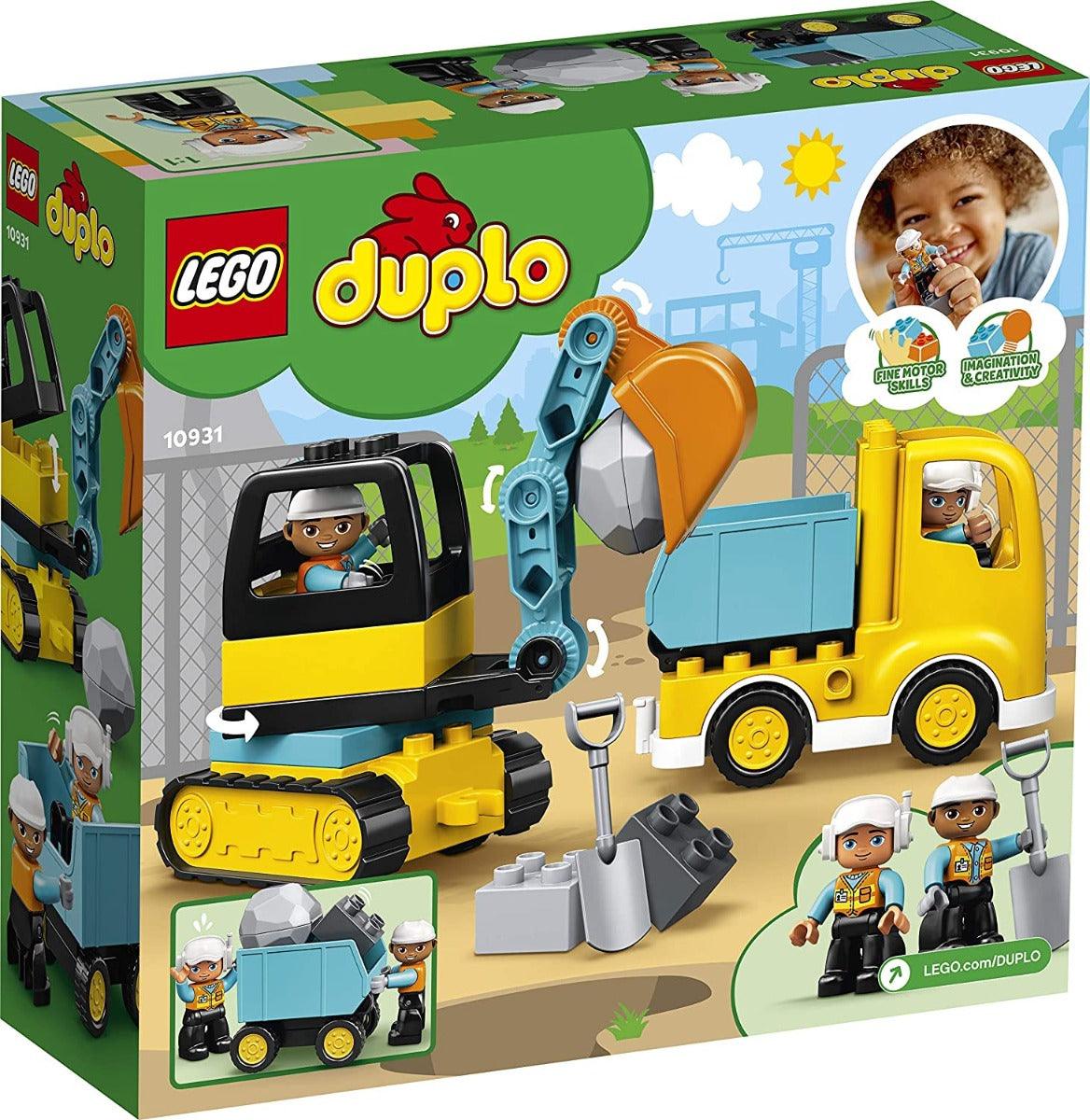 LEGO Duplo Truck & Tracked Excavator Building Kit