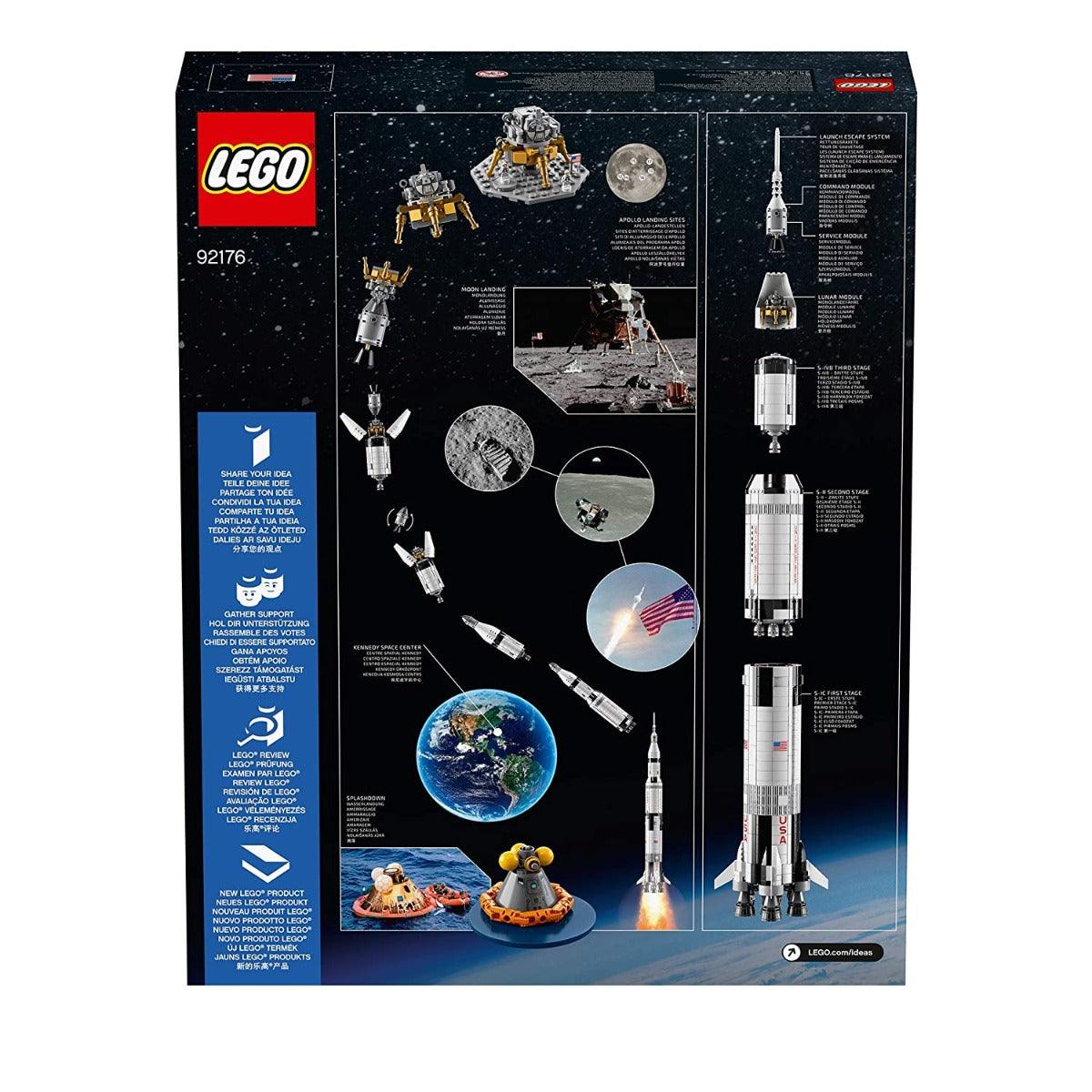 LEGO Ideas NASA Apollo Saturn V Building Kit for Ages 16+