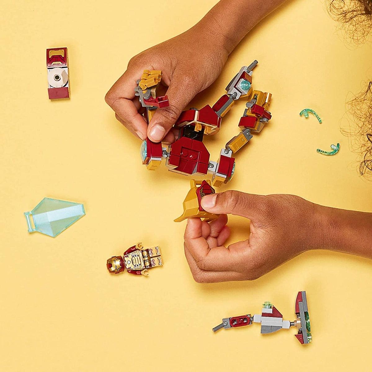 LEGO Marvel Iron Man Mech Armor Building Kit for Ages 7+