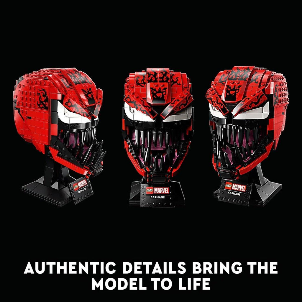 Buy LEGO Marvel Spider-Man Carnage Helmet Collectible Building Kit for ...