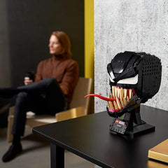 LEGO Marvel Spider-Man Venom Helmet Collectible Building Kit for Ages 16+