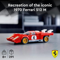 LEGO Speed Champions 1970 Ferrari 512 M Building Kit for Ages 8+