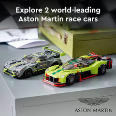 LEGO Speed Champions Aston Martin Valkyrie AMR Pro and Aston Martin Vantage GT3 Building Kit for Ages 9+