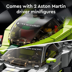 LEGO Speed Champions Aston Martin Valkyrie AMR Pro and Aston Martin Vantage GT3 Building Kit for Ages 9+