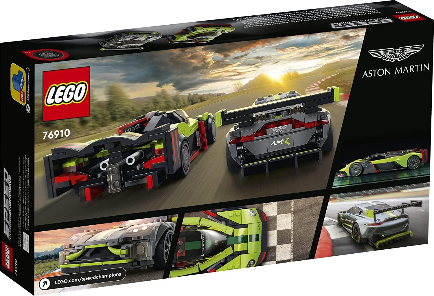 LEGO Speed Champions Aston Martin Valkyrie AMR Pro and Aston Martin Vantage GT3 Building Kit for Ages 9+