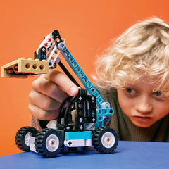LEGO Technic 2in1 Telehandler Tow Truck Toy Building Kit for Ages 7+