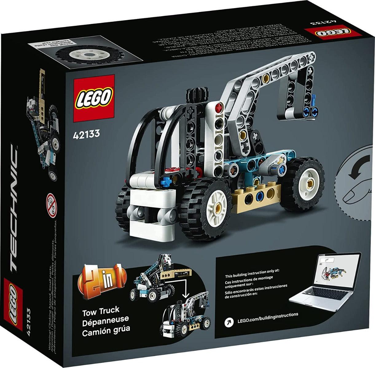 LEGO Technic 2in1 Telehandler Tow Truck Toy Building Kit for Ages 7+