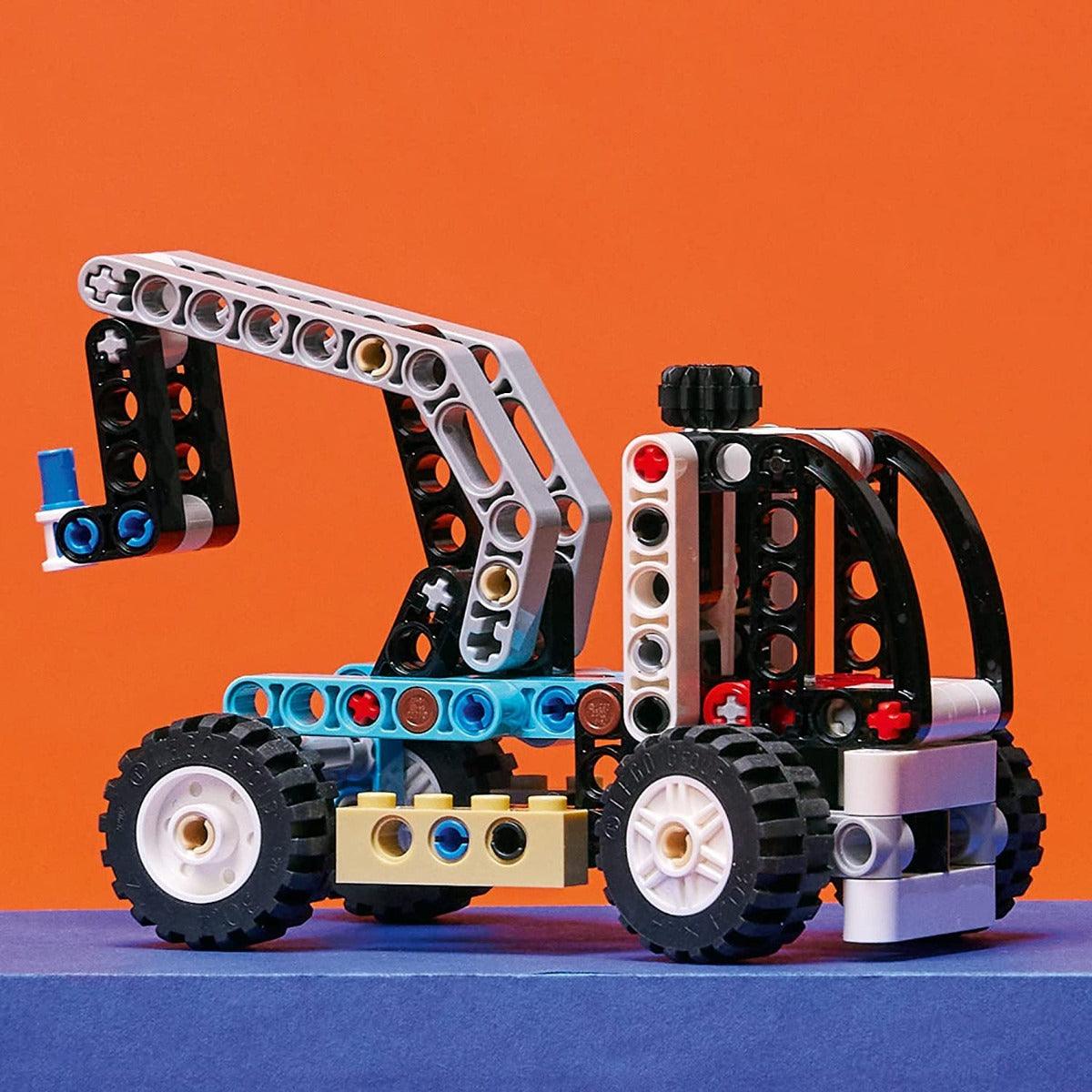 LEGO Technic 2in1 Telehandler Tow Truck Toy Building Kit for Ages 7+