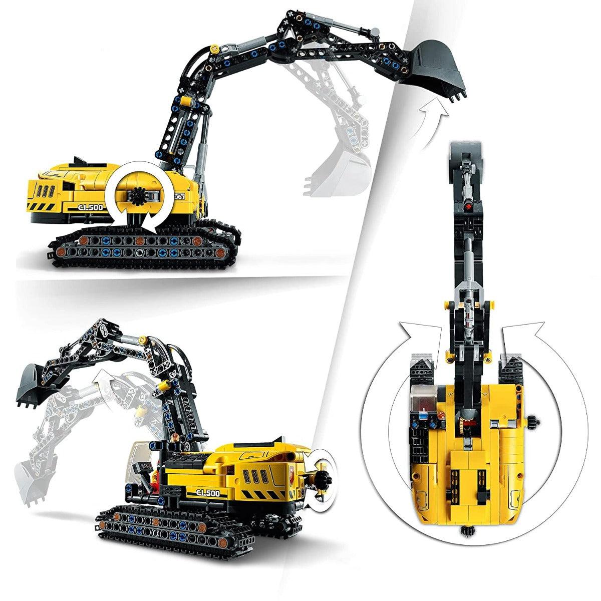 Lego Technic Heavy-Duty 2in1 Excavator Building Kit for Ages 8+