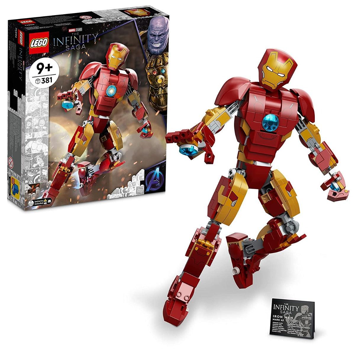 LEGO The Infinity Saga Iron Man Figure Building Kit for Ages 9+