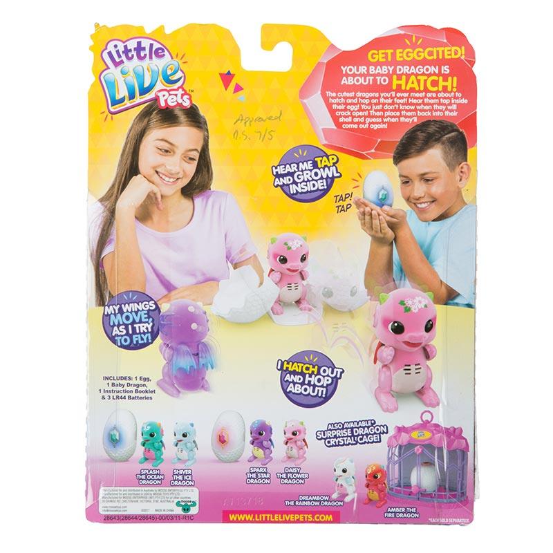 Little Live Pets S1 Dragon Single Pack - Purple/Pink