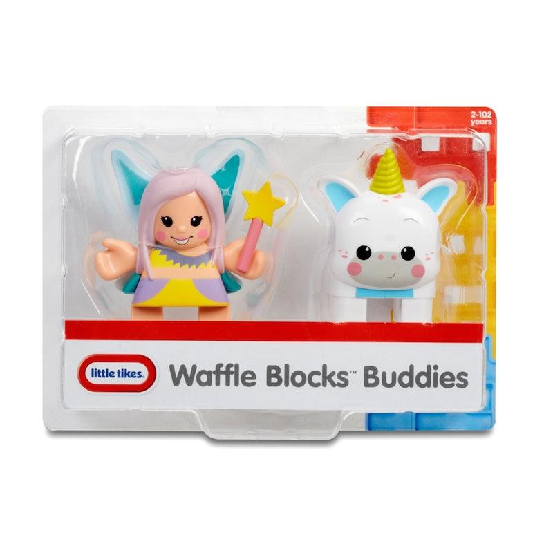 Little Tikes Waffle Blocks Double Figure Pack- Fairy/Unicorn, Toys for Kids, 1 Year &amp; Above, Activity, Kids Learning Toys