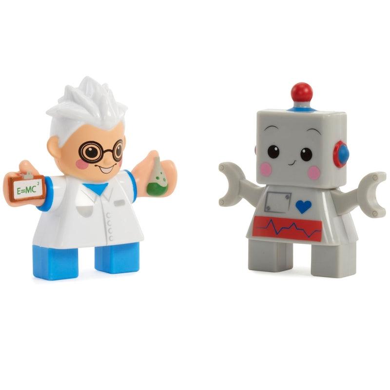 Little Tikes Waffle Blocks Double Figure Pack- Scientist/Robot, Toys for Kids, 1 Year & Above, Activity, Kids Learning Toys