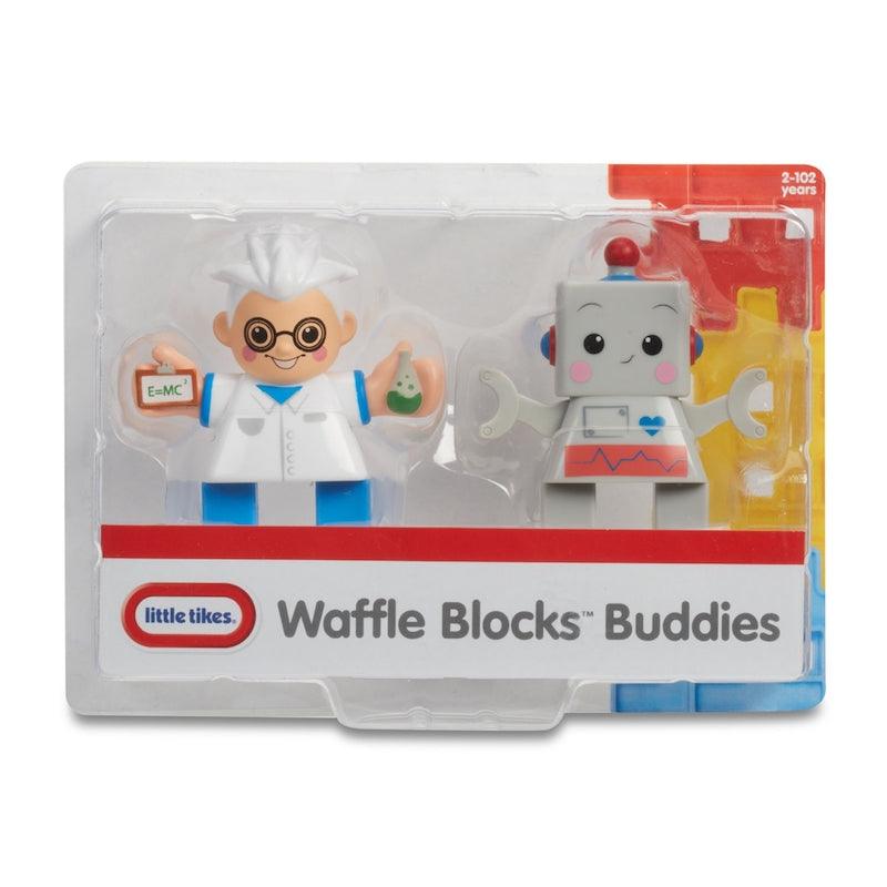 Little Tikes Waffle Blocks Double Figure Pack- Scientist/Robot, Toys for Kids, 1 Year &amp; Above, Activity, Kids Learning Toys