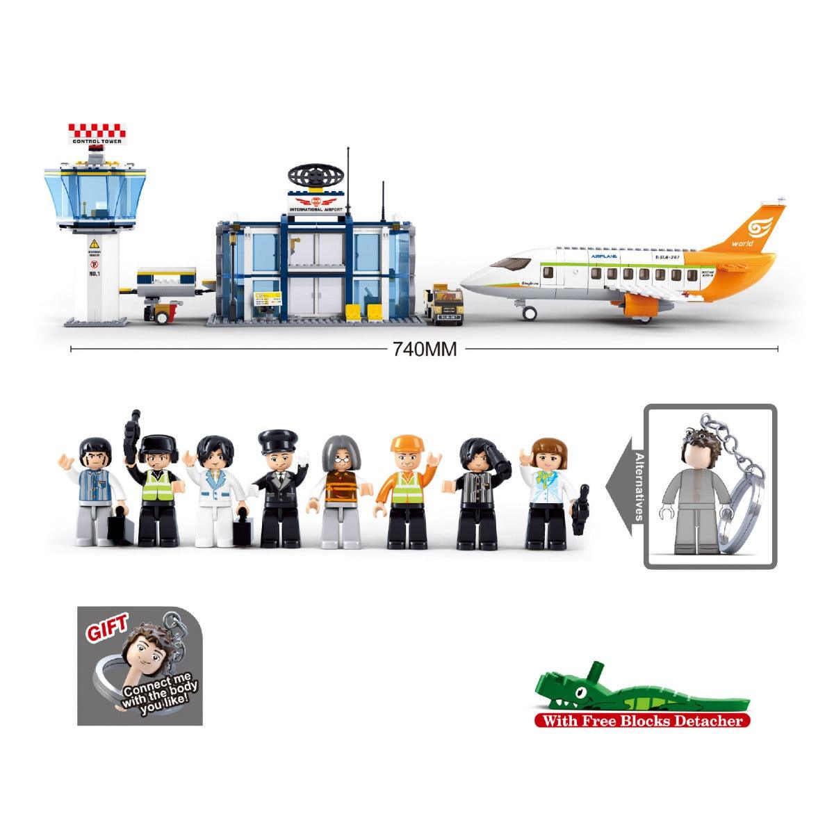 Sluban Aviation-International Airport Building Blocks For Ages 6+