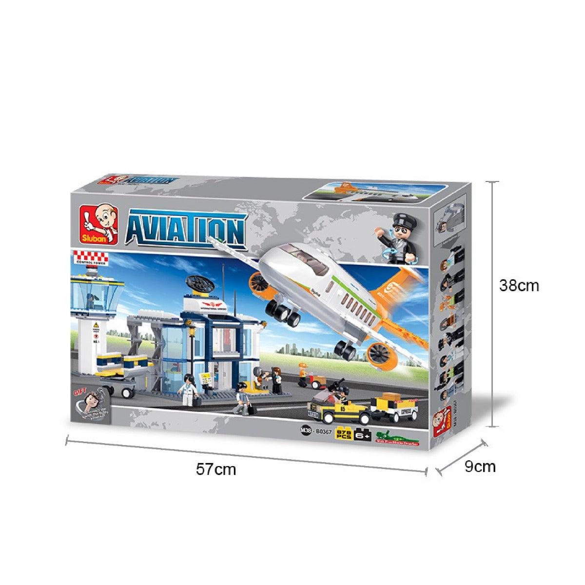 Sluban Aviation-International Airport Building Blocks For Ages 6+