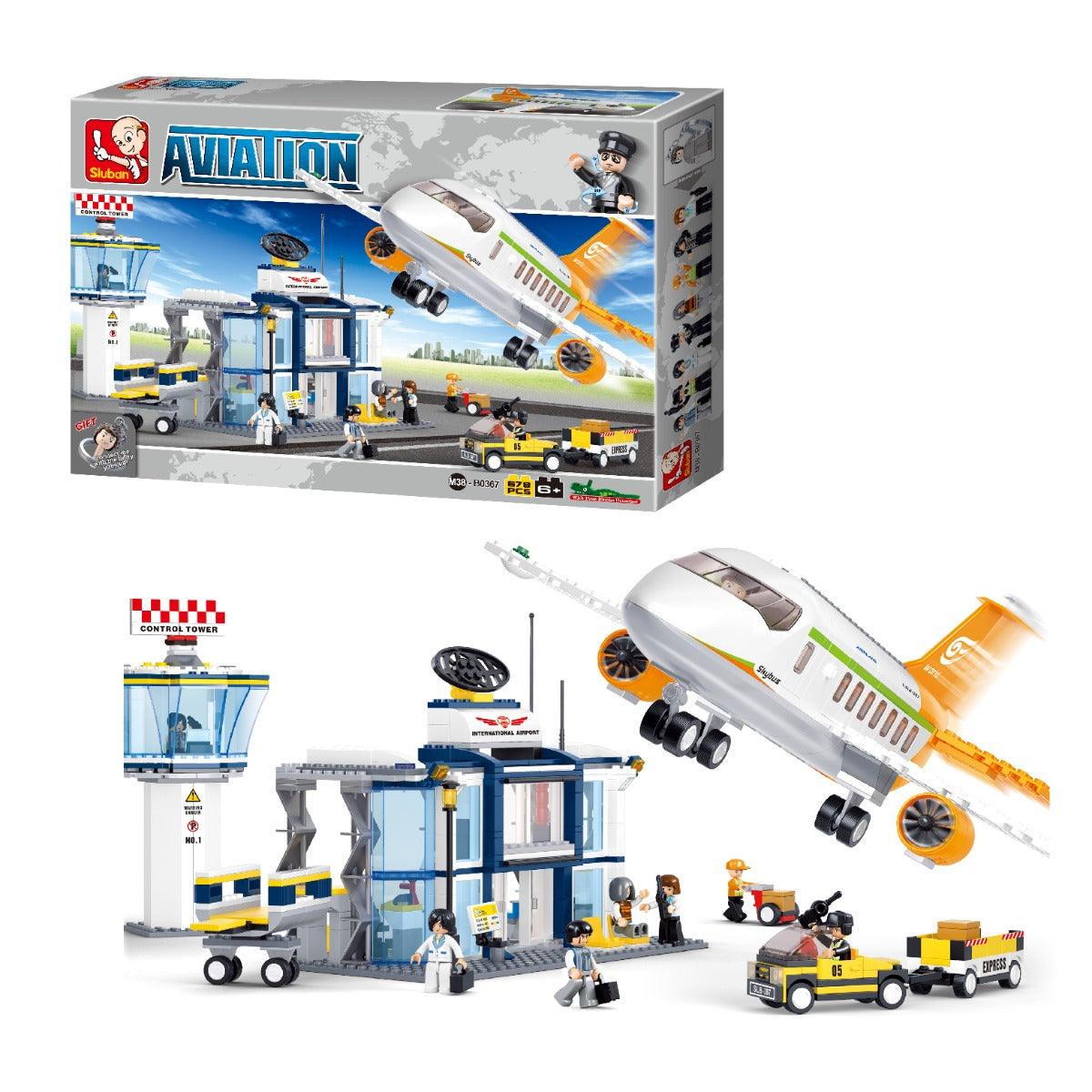 Sluban Aviation-International Airport Building Blocks For Ages 6+