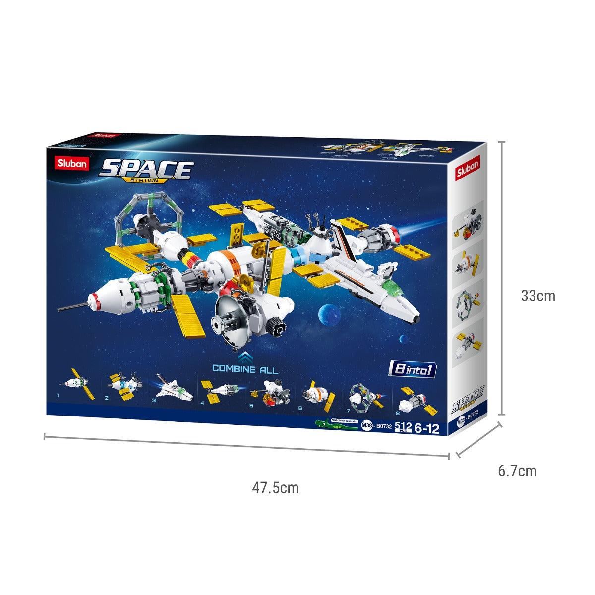 Sluban International Space Station 8 In 1 Building Blocks For Ages 6+