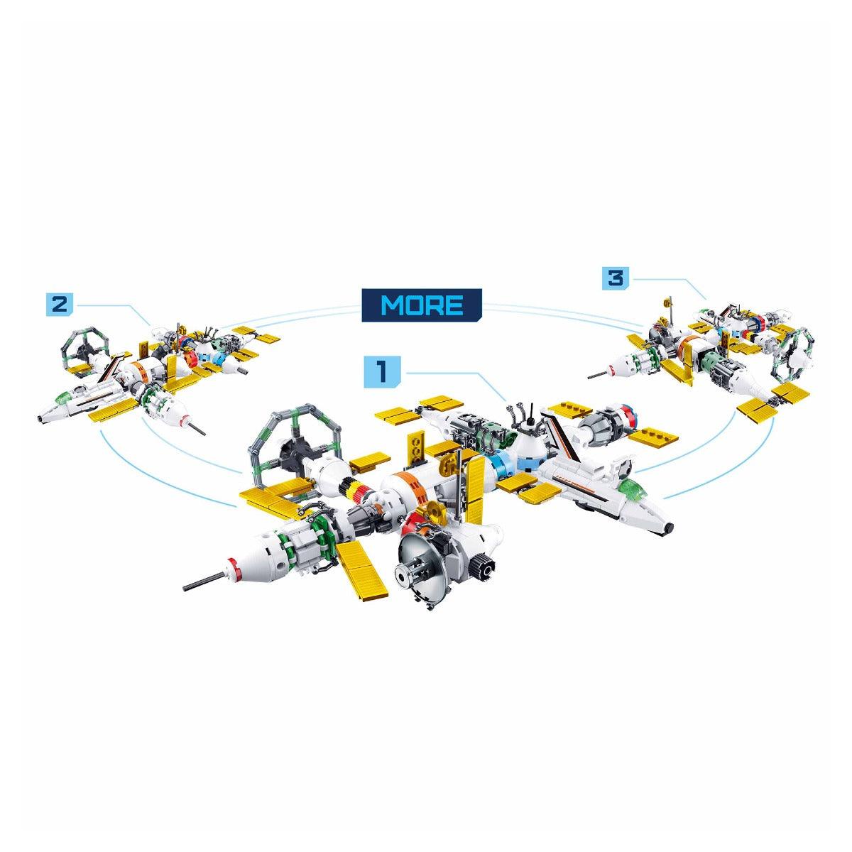 Sluban International Space Station 8 In 1 Building Blocks For Ages 6+