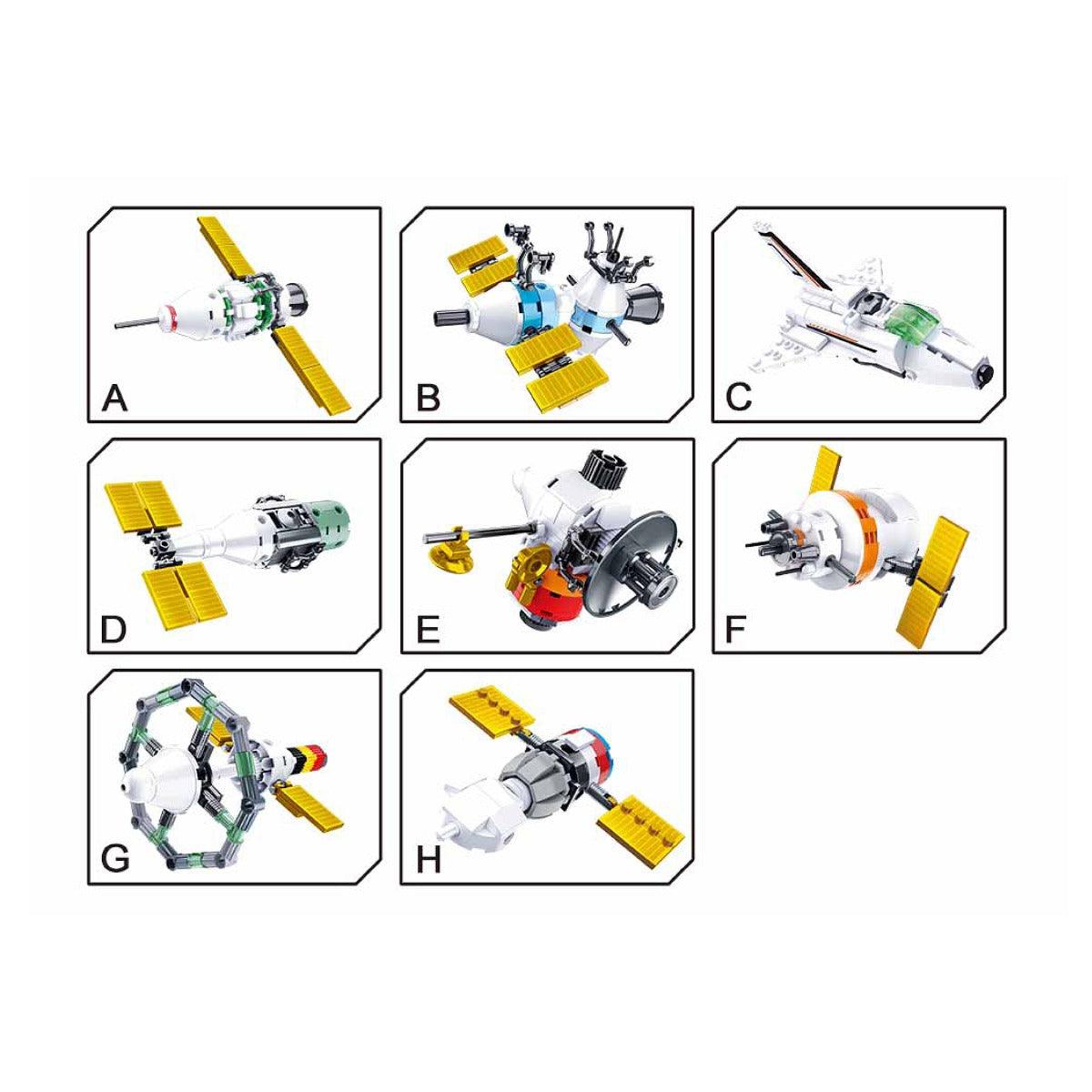 Sluban International Space Station 8 In 1 Building Blocks For Ages 6+