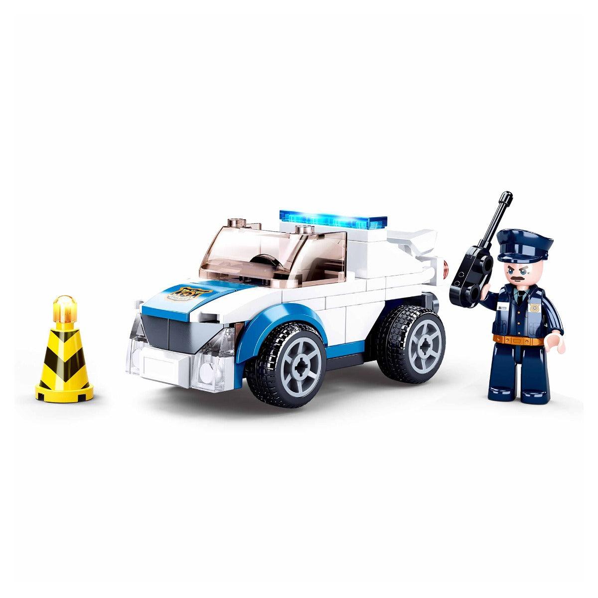 Sluban Police Car Building Blocks For Ages 6+