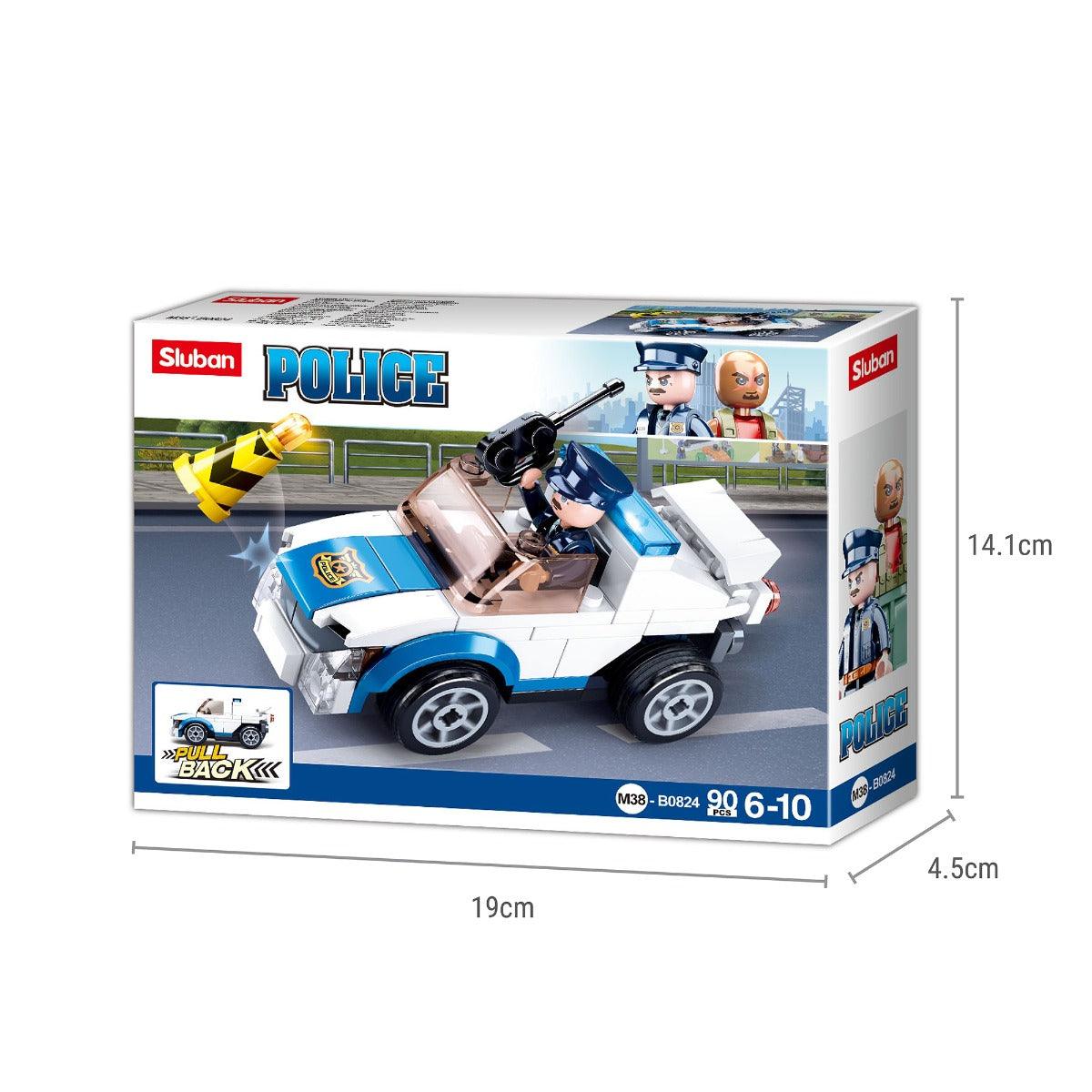 Sluban Police Car Building Blocks For Ages 6+
