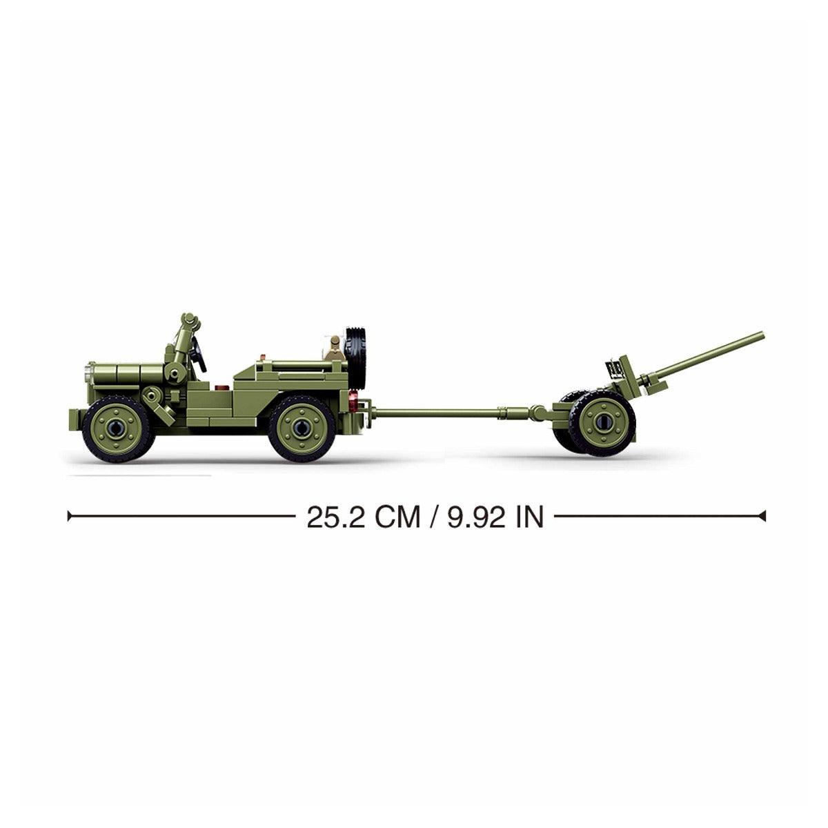 Sluban WWII-Willys Jeep Building Blocks For Ages 6+