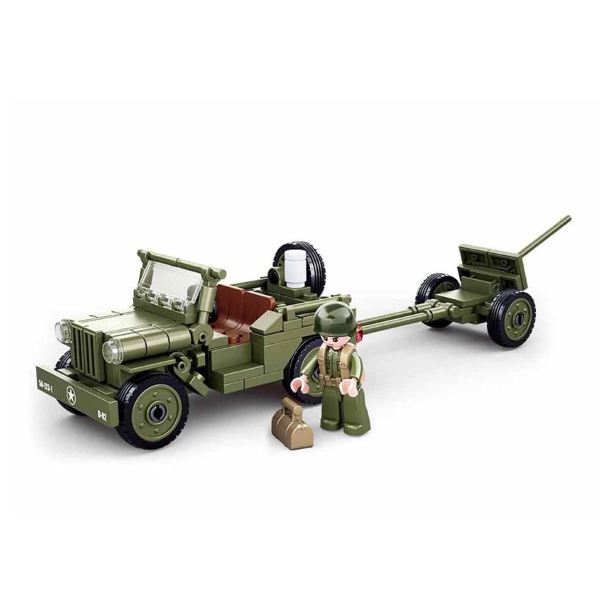 Sluban WWII-Willys Jeep Building Blocks For Ages 6+