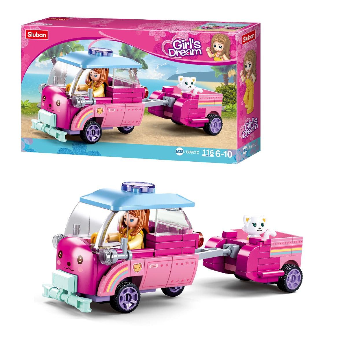 Sluban Girls Dream-Pet Car Building Blocks For Ages 6+