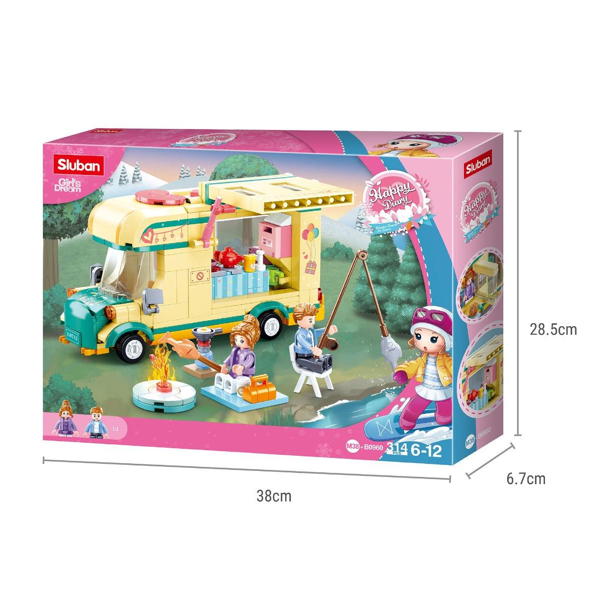 Sluban Happy Diary Camper Building Blocks For Ages 6+