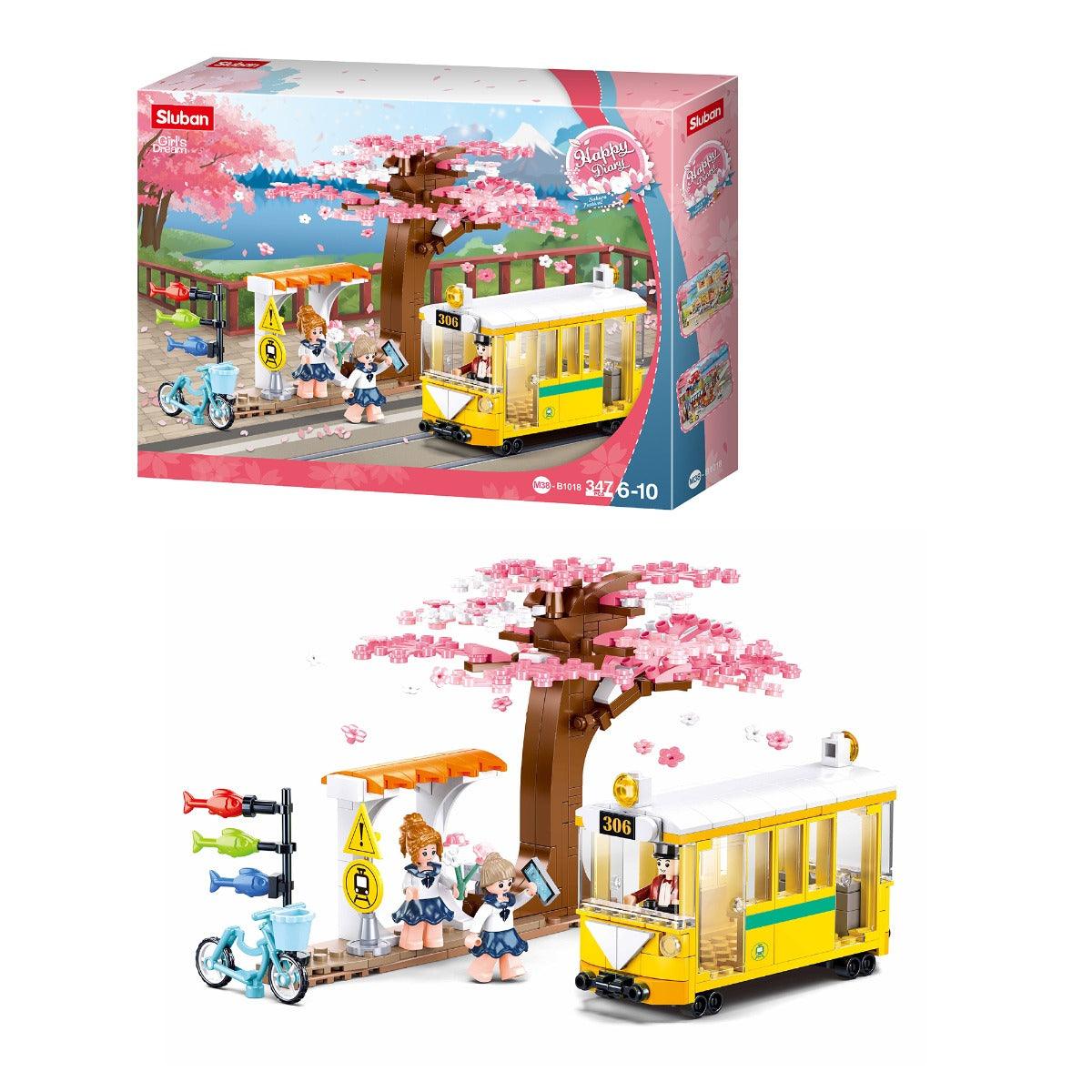 Sluban Happy Diary-Downtown Tram Building Blocks For Ages 6+