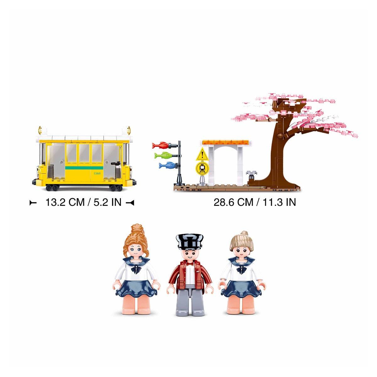 Sluban Happy Diary-Downtown Tram Building Blocks For Ages 6+