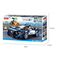 Sluban Town-Police Car¬¨‚Ä† Building Blocks For Ages 6+