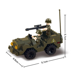 Sluban Land Forces-Antiaircraft Flak Building Blocks For Ages 6+