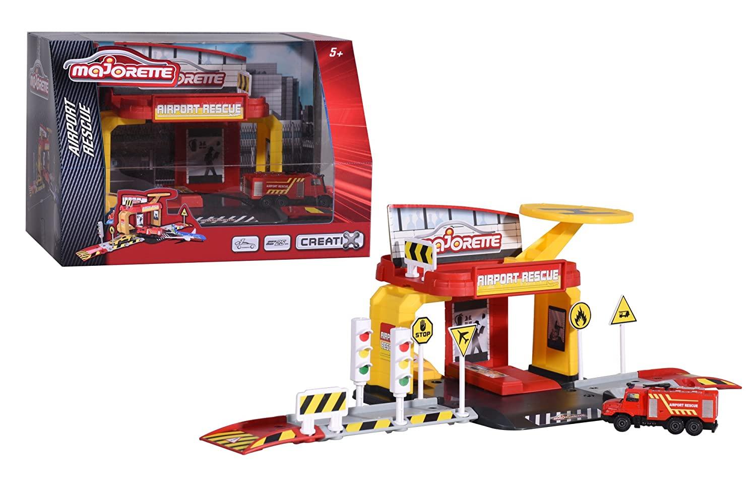 Majorette Creatix Airport Rescue Playset, Only 1 Car Included