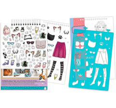 Make It Real Fashion Design Sketchbook: Pretty Kitty