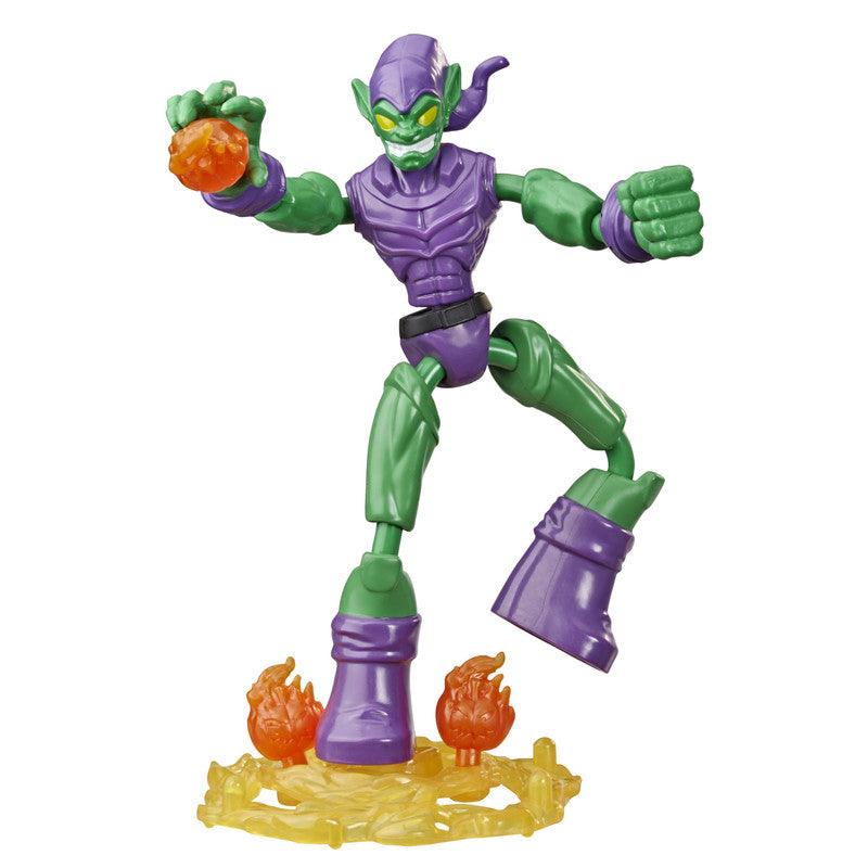 Marvel Spider-Man Bend n Flex Green Goblin Action Figure Toy, 6Inch Flexible Figure, For Kids Ages 4 And Up