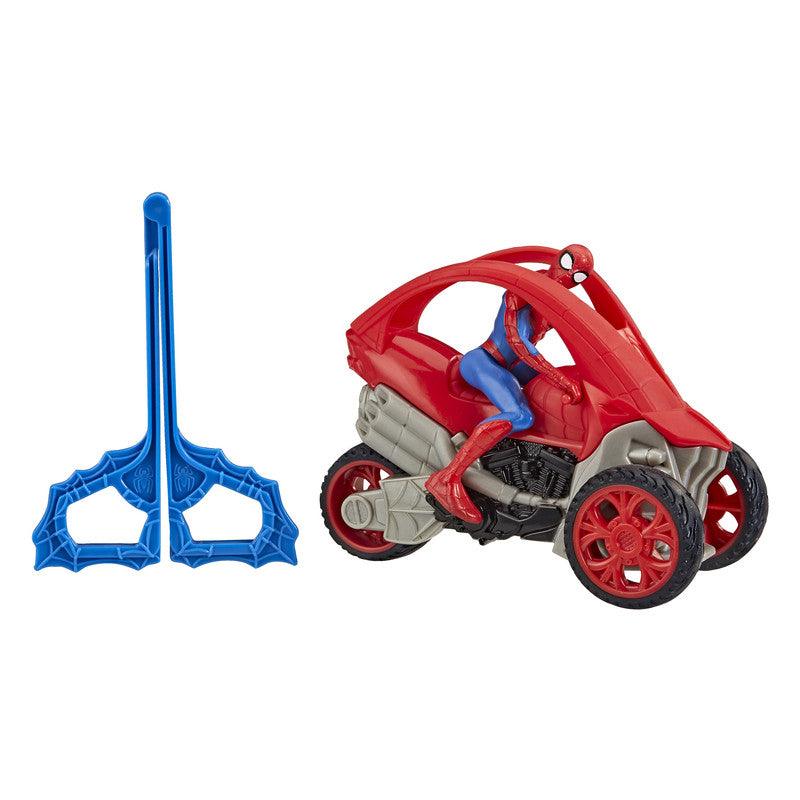 Marvel Spider-Man: Spider-Man Stunt Vehicle 6-Inch-Scale Super Hero Action Figure And Vehicle